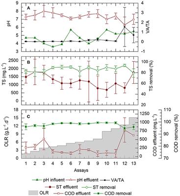 Cassava Wastewater Treatment in Fixed-Bed Reactors: Organic Matter Removal and Biogas Production